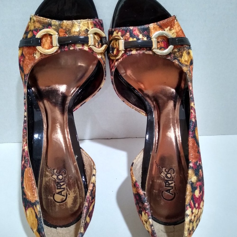 Carlos Santana Flowered High Heels - Picture 4 of 9